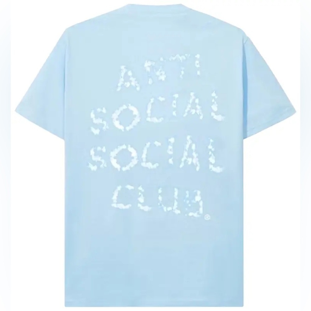 Anti Social Social Club Partly Cloudy Tee 'Blue' $80 Rare Size Small